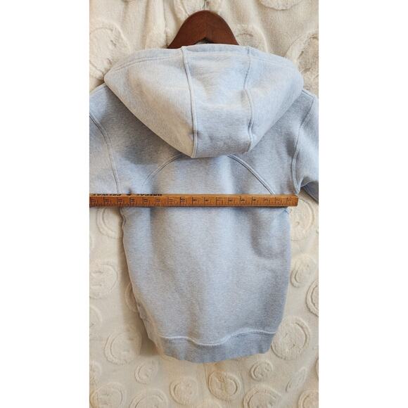 LULULEMON All Yours Hoodie Fleece Womens Size 2 Heathered Blue Linen - Picture 4 of 8